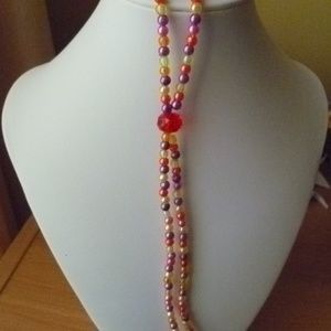 Бусы Радуга- Rainbow Bead Necklace